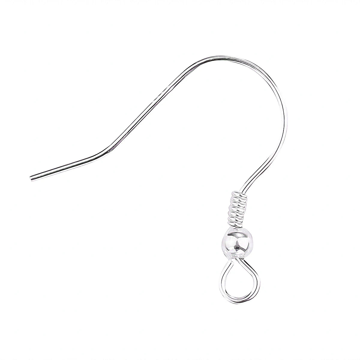 925 Sterling Silver 6Pcs 10-19mm Earring Findings Ear Clasps Hooks Fitting DIY Jewelry Making Accessories Hook Ear wire Supplies