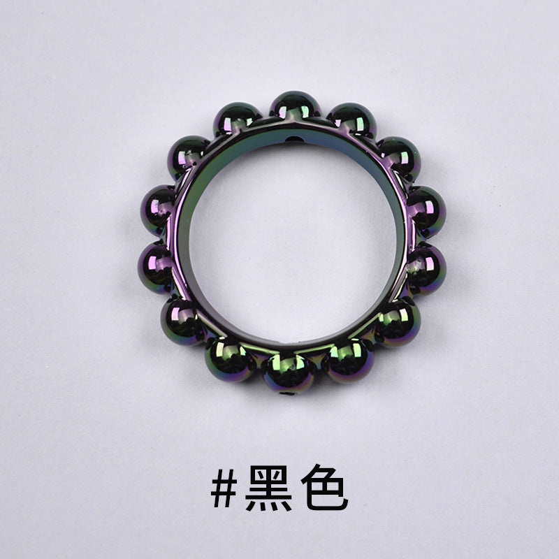 Acrylic bitter melon ring AB color DIY accessories