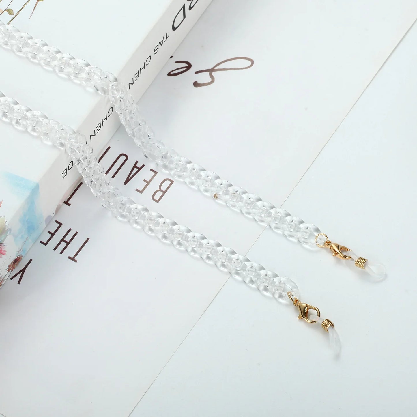 Vintage Acrylic Circles Glasses Chain Boys Girls Anti-Falling Eyeglass Chain Hanging Rope For Necklace Jewelry Wholesale