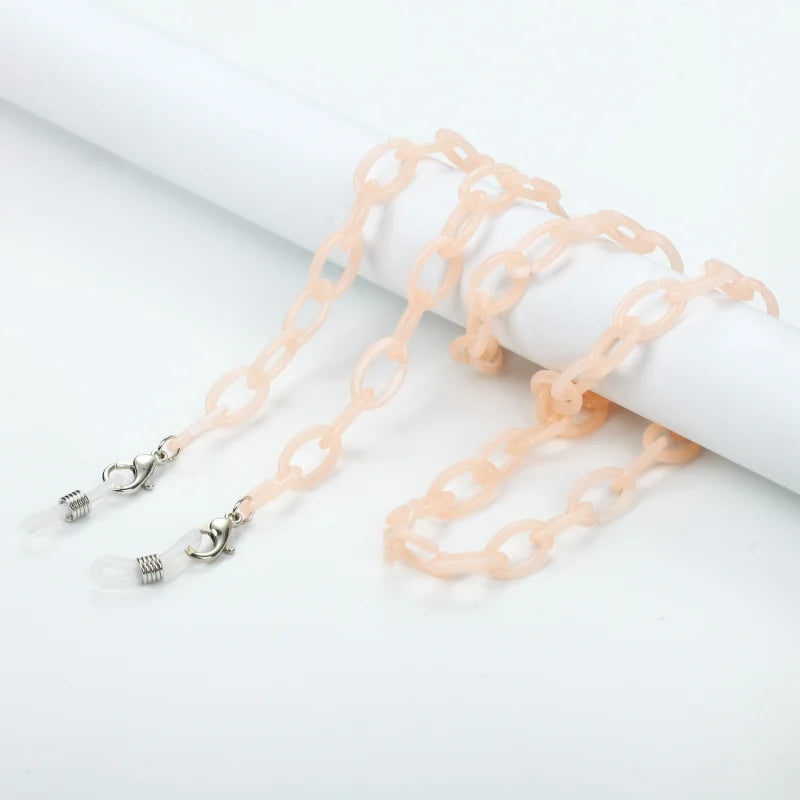 Vintage Acrylic Circles Glasses Chain Boys Girls Anti-Falling Eyeglass Chain Hanging Rope For Necklace Jewelry Wholesale