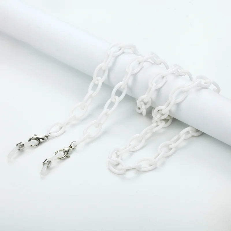 Vintage Acrylic Circles Glasses Chain Boys Girls Anti-Falling Eyeglass Chain Hanging Rope For Necklace Jewelry Wholesale