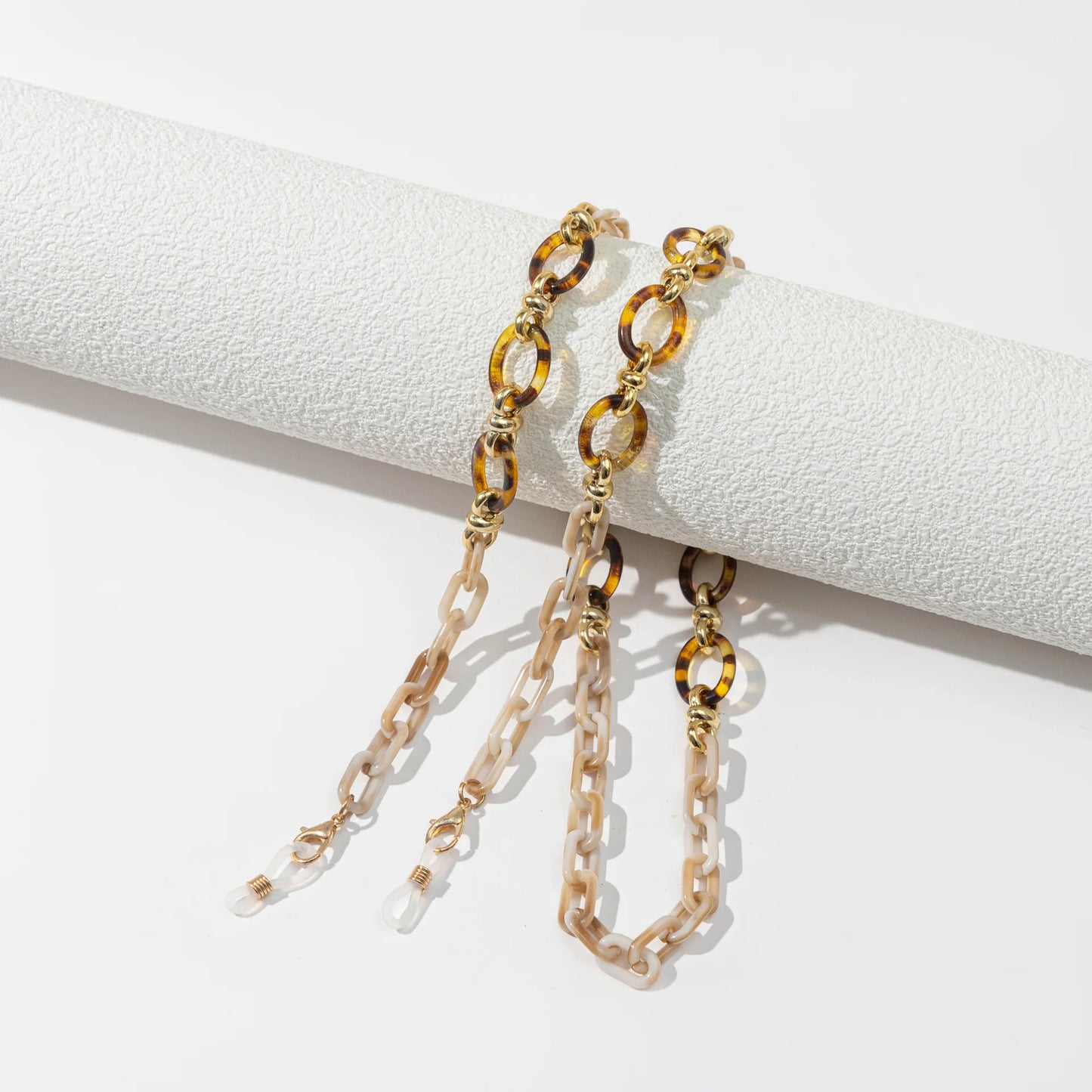 Vintage Acrylic Circles Glasses Chain Boys Girls Anti-Falling Eyeglass Chain Hanging Rope For Necklace Jewelry Wholesale