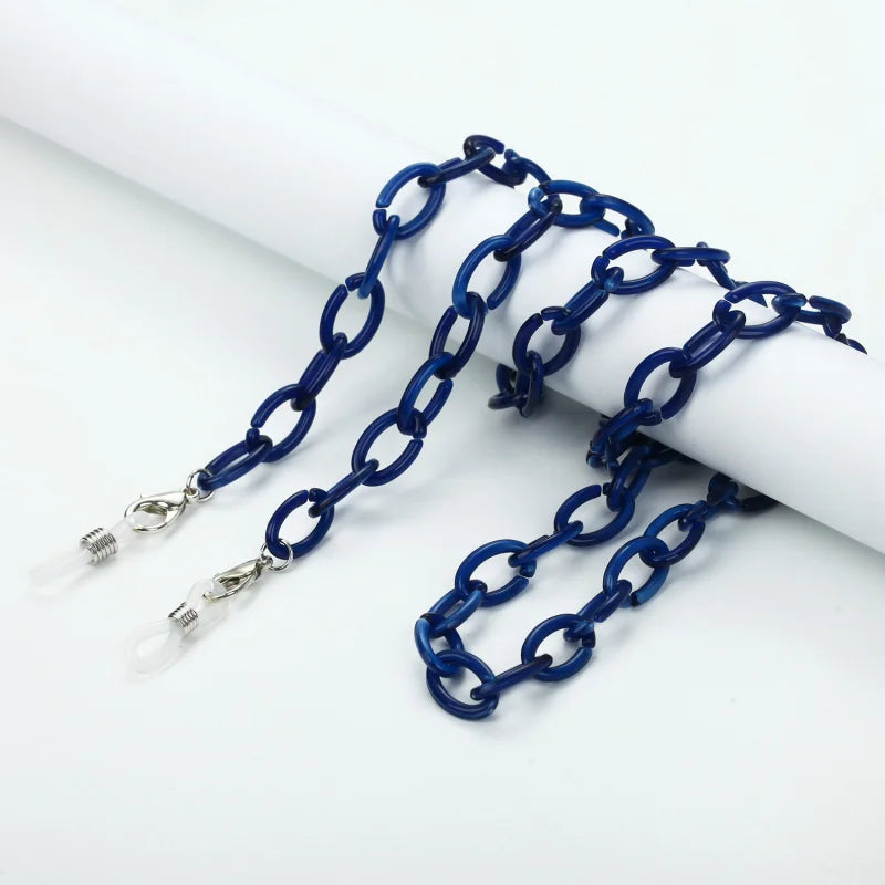 Vintage Acrylic Circles Glasses Chain Boys Girls Anti-Falling Eyeglass Chain Hanging Rope For Necklace Jewelry Wholesale