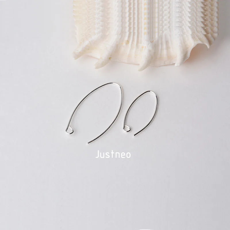 ear hook, solid 925 sterling silver earring wire hooks, sterling silver earring findings components