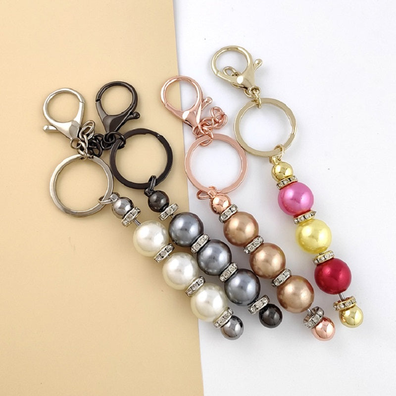 DIY Beaded Key Chain Beadable Handmade Keychains Bars Crafting Blanks ...