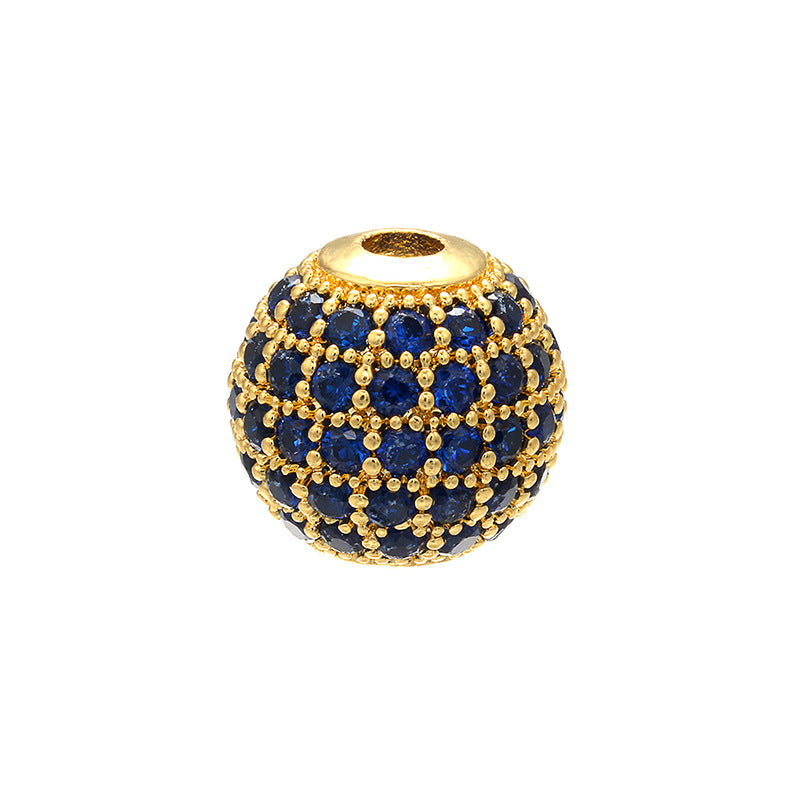 Diamond set ball bead loose bead bead bracelet DIY bracelet beaded jewelry