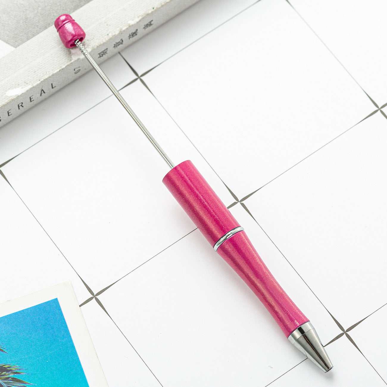 New Candy Beaded Ballpoint Pen Diy Pens Gift for Writing Beadable Pens Beadable Pen DIY Gift for Student Office Supplies